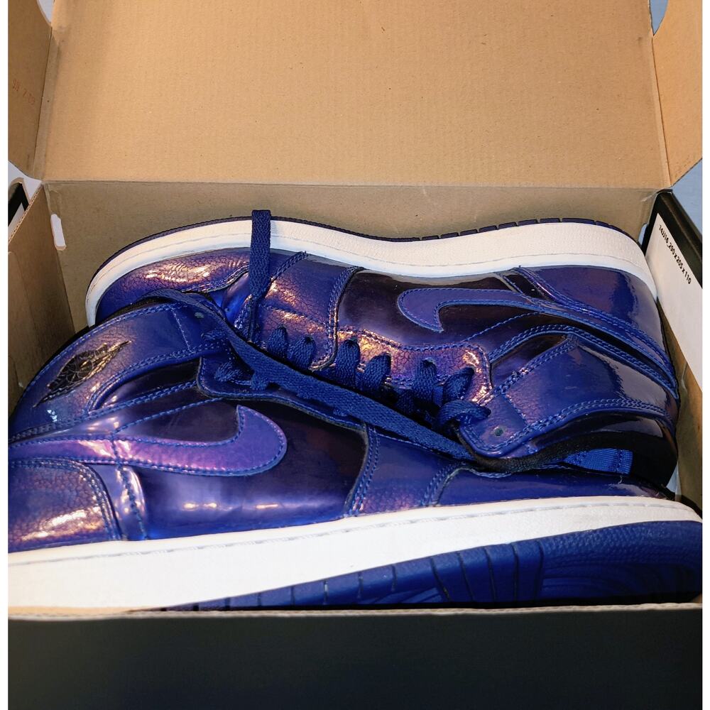 Air Jordan 1 Retro High BG Deep Royal Blue Sneakers - Sz 8.5/7Y - EUC
